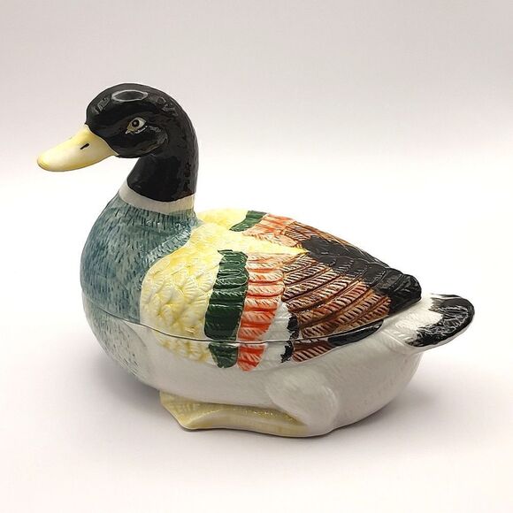 Peking Duck Trinket Box Vintage K's Collection - Picture 1 of 8